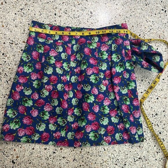 New Zara floral print mini skirt large bow blogger favorite medium m - Picture 7 of 7